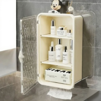 Pearl White Wall-Mounted Storage Rack – Upgraded with Partition
